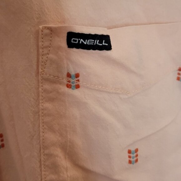 O'Neill Quiver Stretch Dobby Standard Fit Shirt Dusty Pink, XXL - Picture 2 of 4